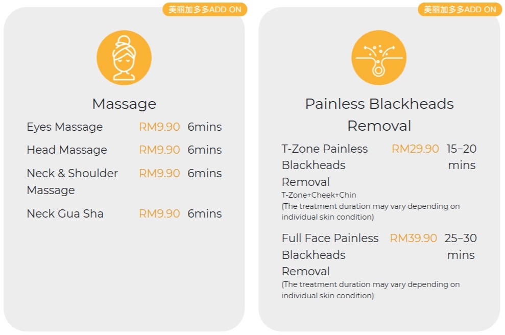 Kimino Beauty Menu 3