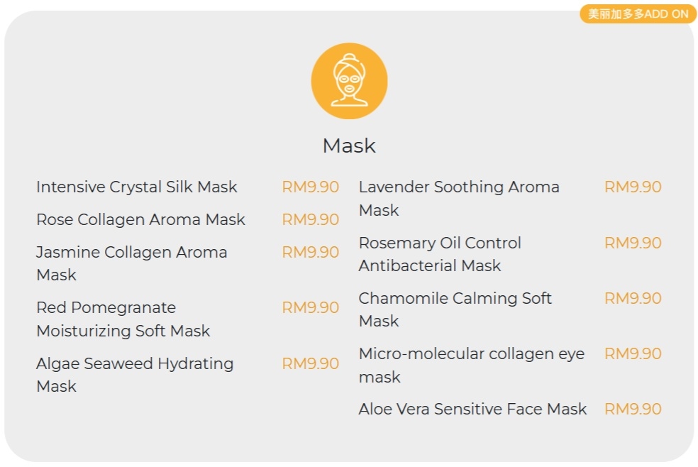 Kimino Beauty Menu 4