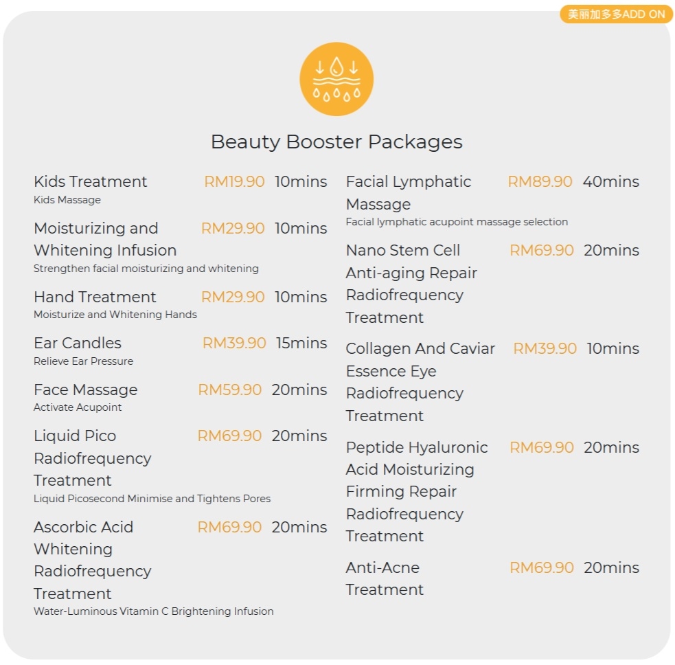 Kimino Beauty Menu 5